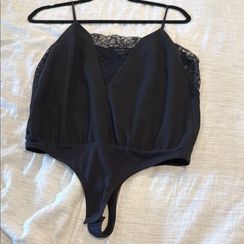 Bebe Black Lace Bodysuit - Picture 2 of 4